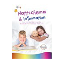 Nattschema – registrera våta/torra nätter. Block med 30 blad.